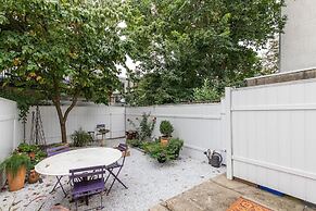 Modern European Home - Garden Patio w/ Firepit