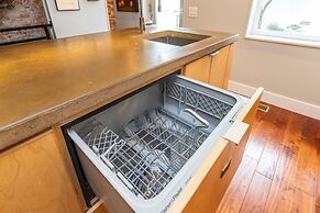 Modern European Home - Garden Patio w/ Firepit