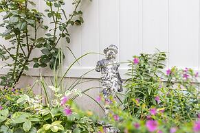 Modern European Home - Garden Patio w/ Firepit