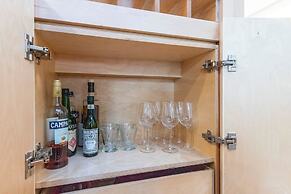 Modern European Home - Garden Patio w/ Firepit