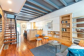 Modern European Home - Garden Patio w/ Firepit