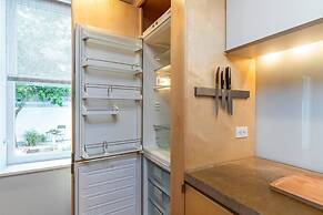 Modern European Home - Garden Patio w/ Firepit