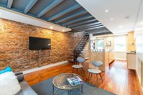 Modern European Home - Garden Patio w/ Firepit