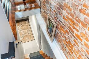 Modern European Home - Garden Patio w/ Firepit