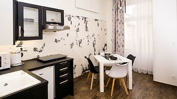 Black & White Apartment by Wenceslas Sq.