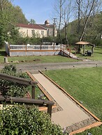 Log Cabin in the Field
