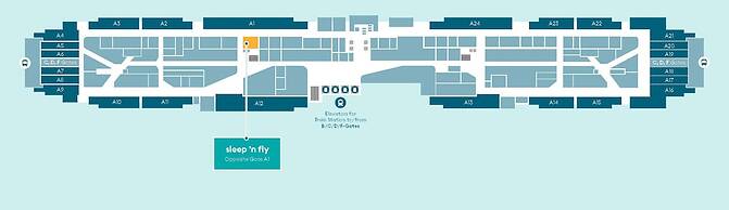 Sleep 'n fly Sleep Lounge, A-Gates Terminal 3 - TRANSIT ONLY