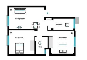 UPSTREET Peaceful 2BD Apartment in Kolonaki