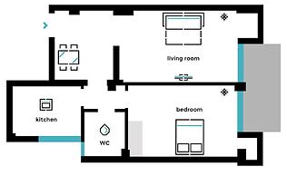 UPSTREET Bright Flat near Acropolis