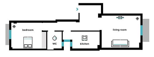 UPSTREET Sleek Flat in Central Syntagma