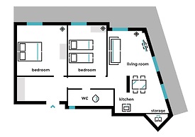 UPSTREET Minimal 2BD Apt-Lycabettus view