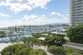 Spacious One Bedroom Harbor View Condos at Ilikai Marina With Private 