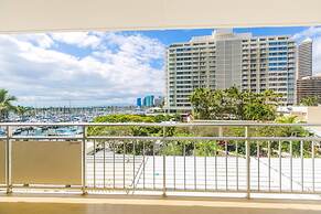 Spacious One Bedroom Harbor View Condos at Ilikai Marina With Private 