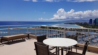 Spacious One Bedroom Harbor View Condos at Ilikai Marina With Private 