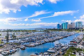 Spacious One Bedroom Harbor View Condos at Ilikai Marina With Private 