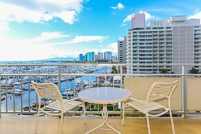 Spacious One Bedroom Harbor View Condos at Ilikai Marina With Private 