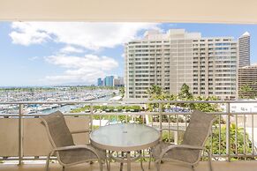 Spacious One Bedroom Harbor View Condos at Ilikai Marina With Private 