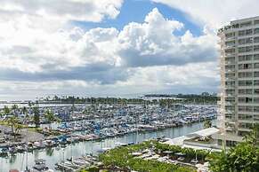 Spacious One Bedroom Harbor View Condos at Ilikai Marina With Private 