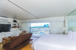 Spacious One Bedroom Harbor View Condos at Ilikai Marina With Private 