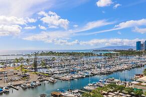 Spacious One Bedroom Harbor View Condos at Ilikai Marina With Private 
