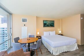 Ilikai Marina Studio City View Condos with Fully Equipped Kitchens & F