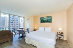 Ilikai Marina Studio City View Condos with Fully Equipped Kitchens & F