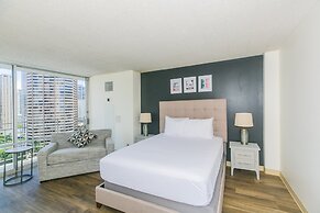 Ilikai Marina Studio City View Condos with Fully Equipped Kitchens & F