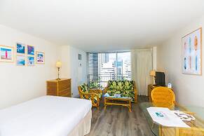 Ilikai Marina Studio City View Condos with Fully Equipped Kitchens & F