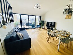 Large Retro Chic Flat 100m2 in City Center - Parking