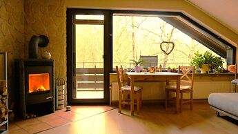 Ferienwohnung im Wald mit Kamin