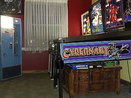 A house full of steel balls and games