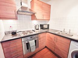 MK Hub Apartment with Oak Furniture