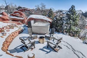 4BR Mtn Viewsgarden of the Godshot Tub, Firepit