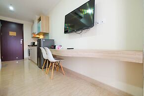 Comfy Studio Room with City View at Menteng Park Apartment