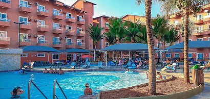 Frente ao Parque da Lagoa Quente, Apto particular com varanda e vista 