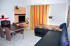 Frente ao Parque da Lagoa Quente, Apto particular com varanda e vista 