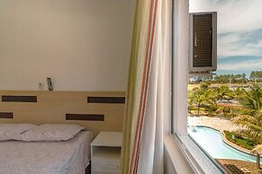 Frente ao Parque da Lagoa Quente, Apto particular com varanda e vista 