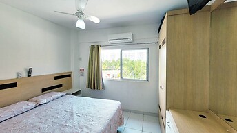 Frente ao Parque da Lagoa Quente, Apto particular com varanda e vista 