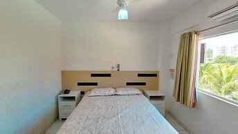 Frente ao Parque da Lagoa Quente, Apto particular com varanda e vista 