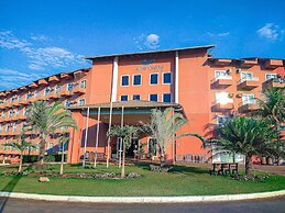 Frente ao Parque da Lagoa Quente, Apto particular com varanda e vista 