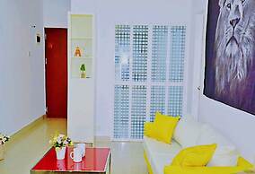 Avatar Young Lion Large Queen Bed & High Rise View