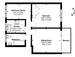 Apple Perch 2BR Flat-Free Parking