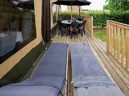 Cozy Tent Lodge in Pittem With Veranda,barbecue