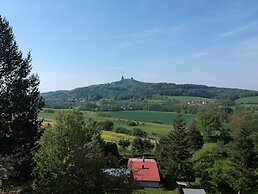 House With the Pool and Fenced Garden, Great View at Trosky Castle