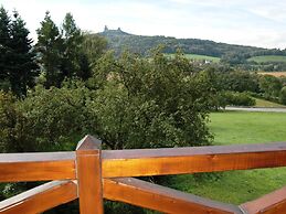 House With the Pool and Fenced Garden, Great View at Trosky Castle