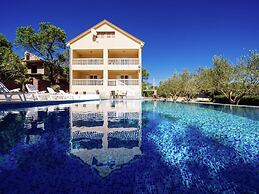 Spacious Holiday Home With Private Infinity Pool, Superb Garden, Terra