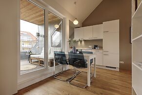 City-Apartment, Balkon & Parkplatz