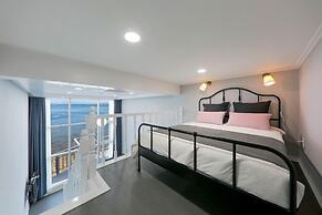 Blue and white pension