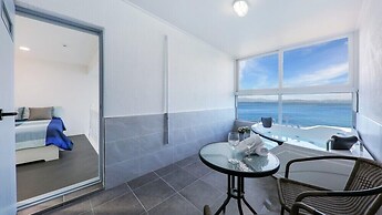 Blue and white pension