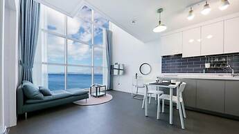 Blue and white pension